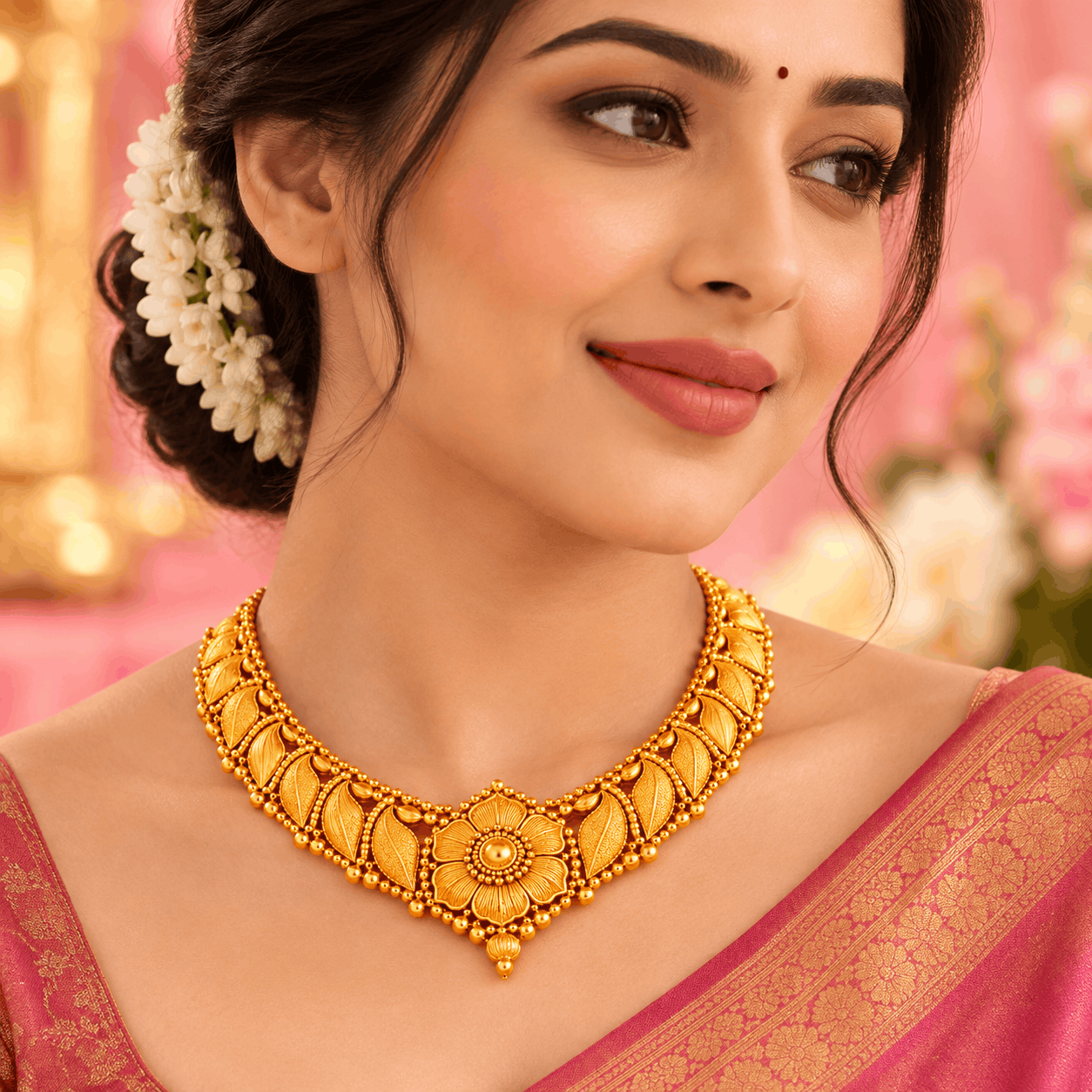elegant south indian temple jewellery portrait (1) chennaifashionjewels Necklace